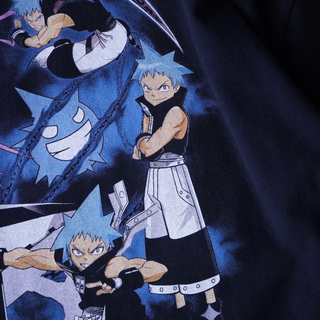 "ブラックスターのピン / ソウルイーター" print tee