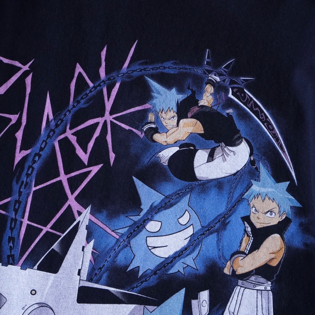 "ブラックスターのピン / ソウルイーター" print tee