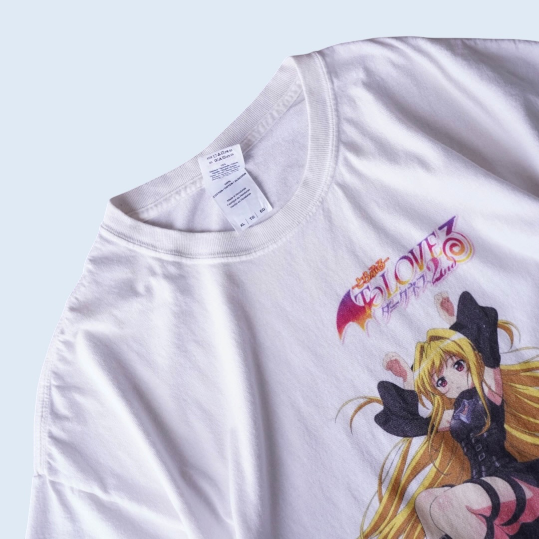 "猫ポーズヤミちゃん / ToLOVEる" print tee
