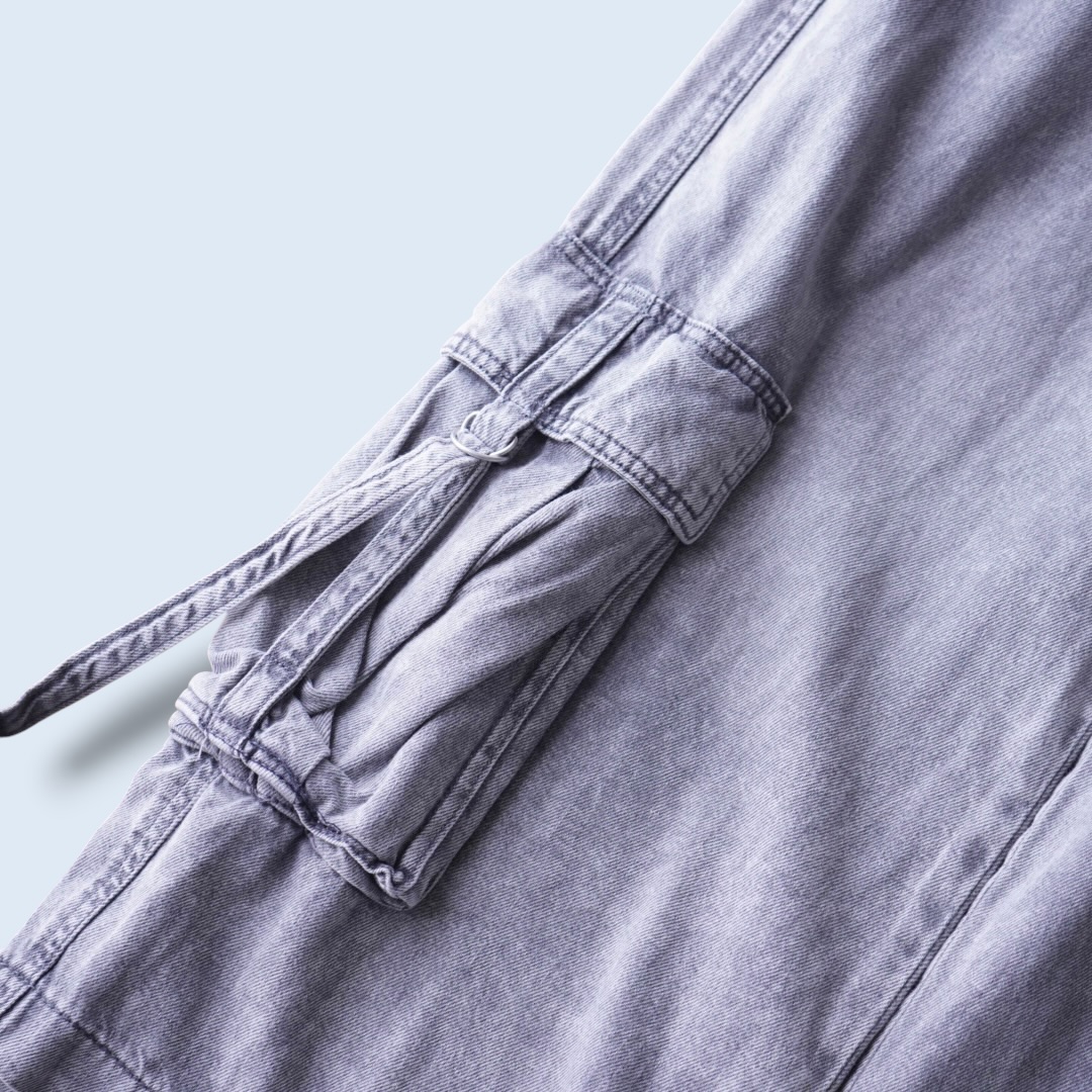 dpape lyocell fabric multi gimmick wide cargo pants