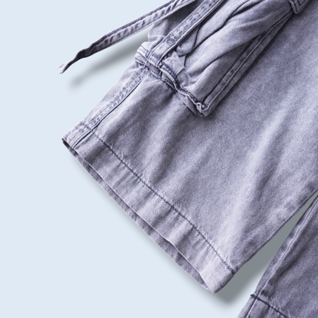 dpape lyocell fabric multi gimmick wide cargo pants