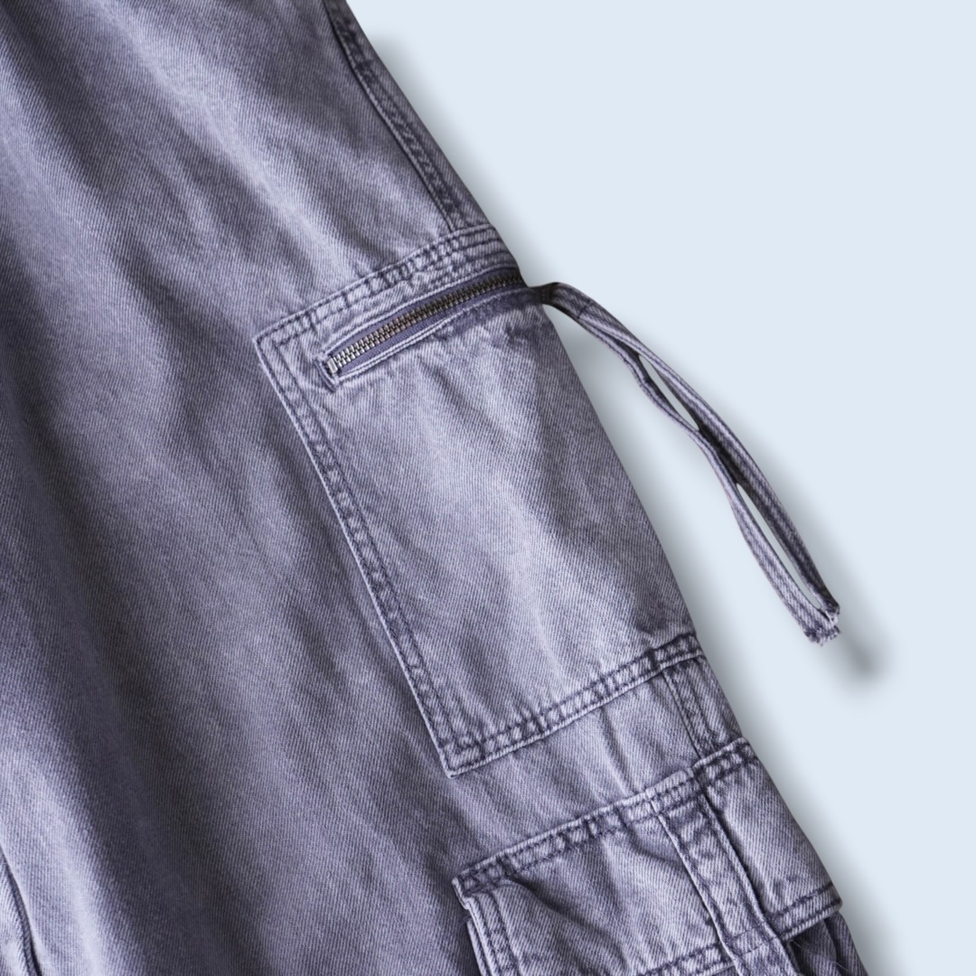 dpape lyocell fabric multi gimmick wide cargo pants