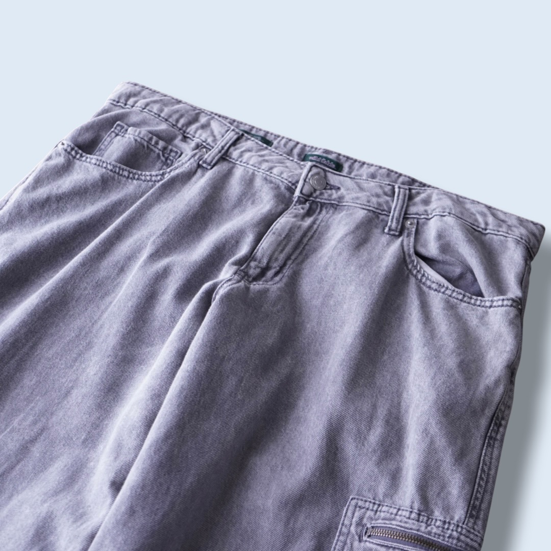 dpape lyocell fabric multi gimmick wide cargo pants