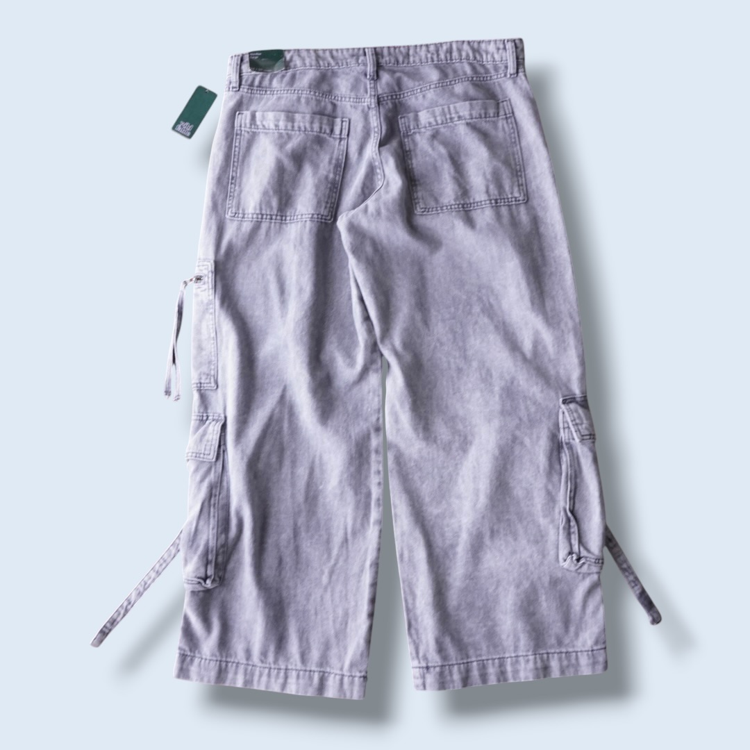 dpape lyocell fabric multi gimmick wide cargo pants