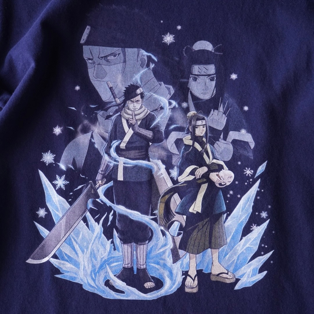 "再不斬&白 / NARUTO" print tee