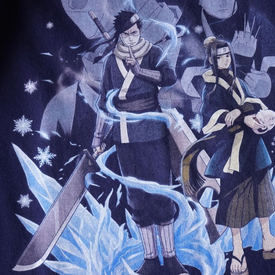 "再不斬&白 / NARUTO" print tee
