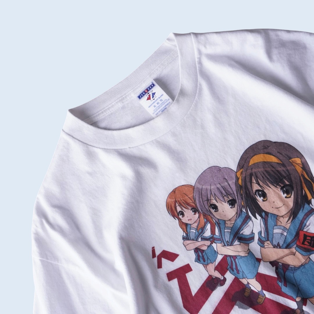 "ハルヒ&長門&みくる / 涼宮ハルヒの憂鬱" print tee