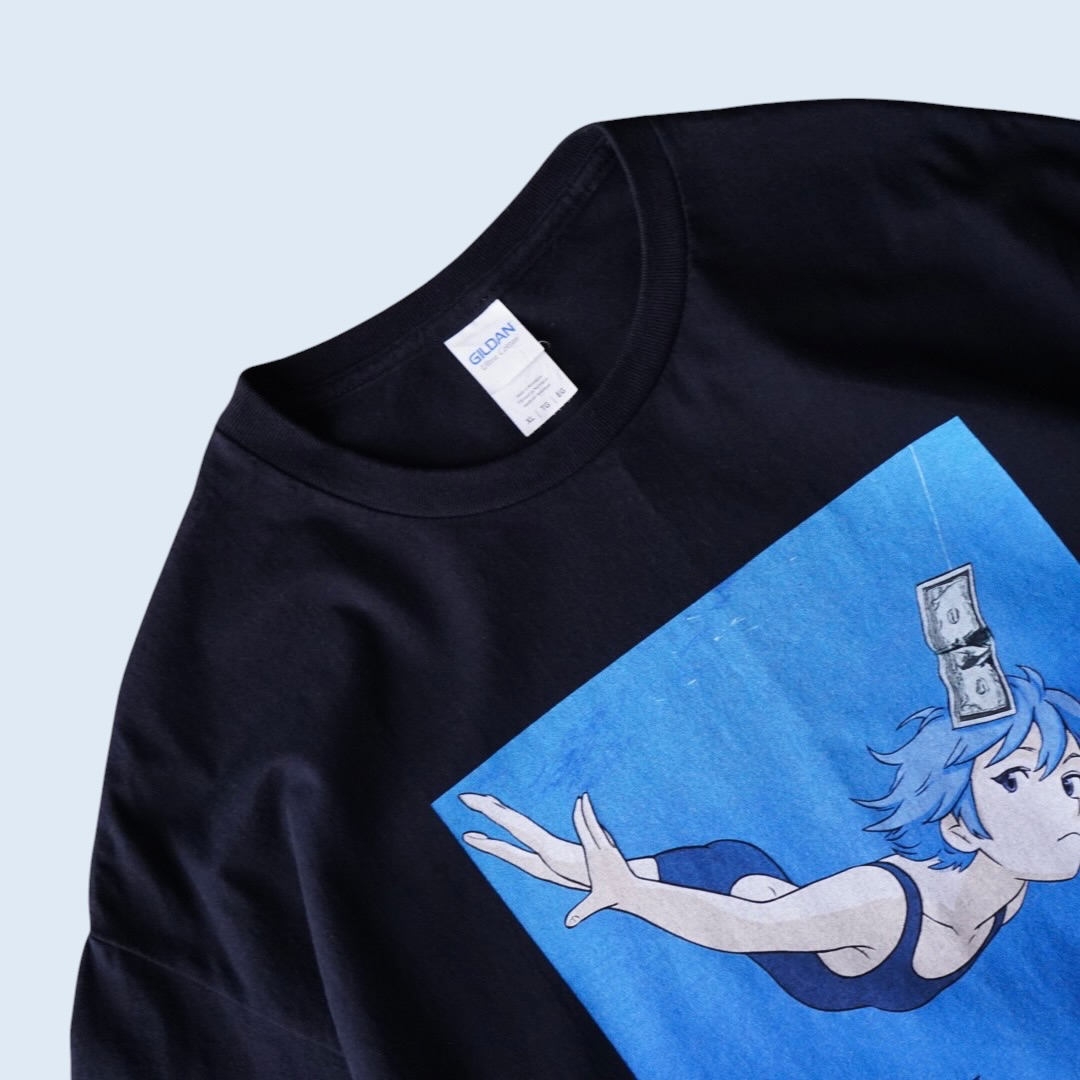 "NEVERMINDパロ綾波 / エヴァンゲリオン" print tee
