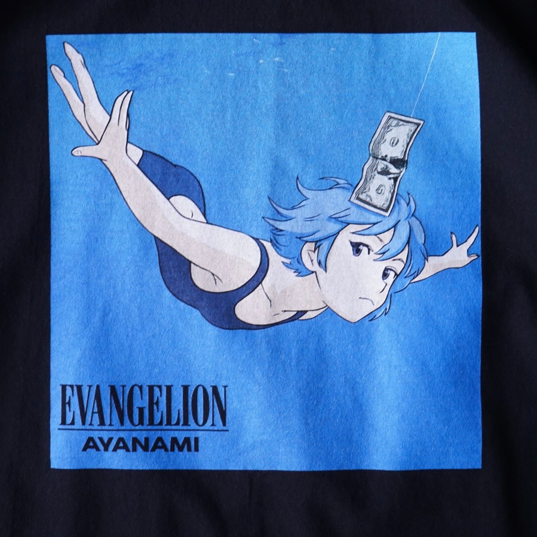 "NEVERMINDパロ綾波 / エヴァンゲリオン" print tee