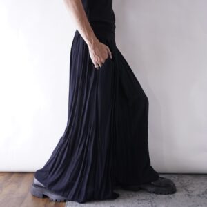 drape silhouette pleats hakama pants
