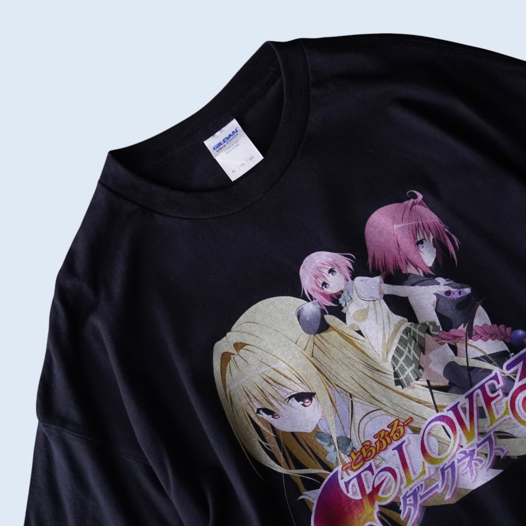 "ヤミ&モモ&メア / ToLOVEる" print tee