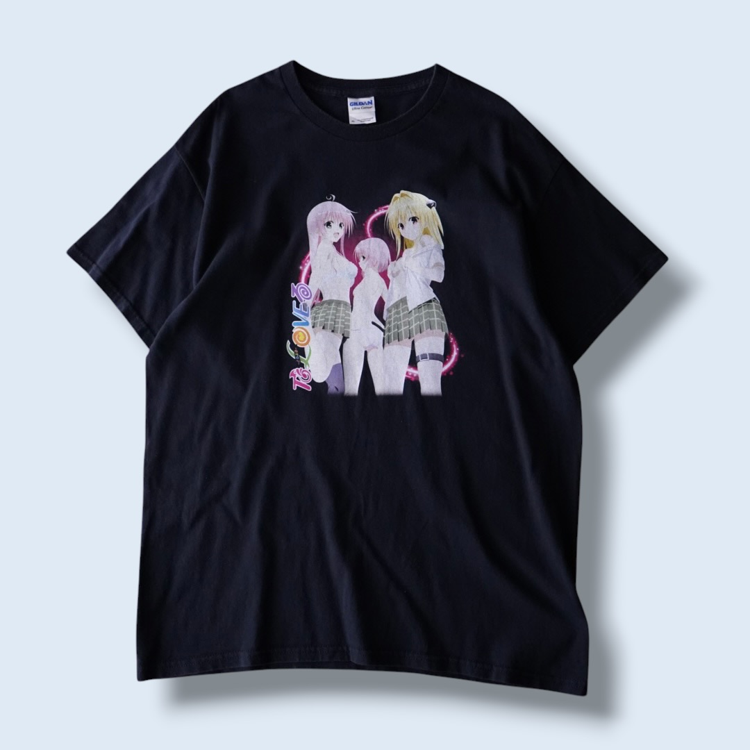 "ララ&モモ&ヤミ微エロ / ToLOVEる" print tee