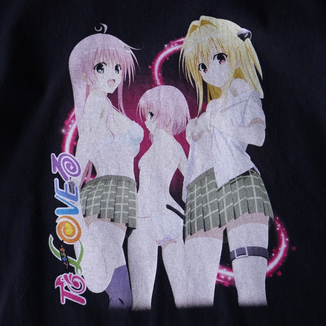 "ララ&モモ&ヤミ微エロ / ToLOVEる" print tee