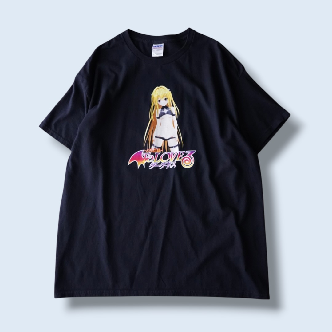 "微エロヤミちゃん / ToLOVEる" print tee