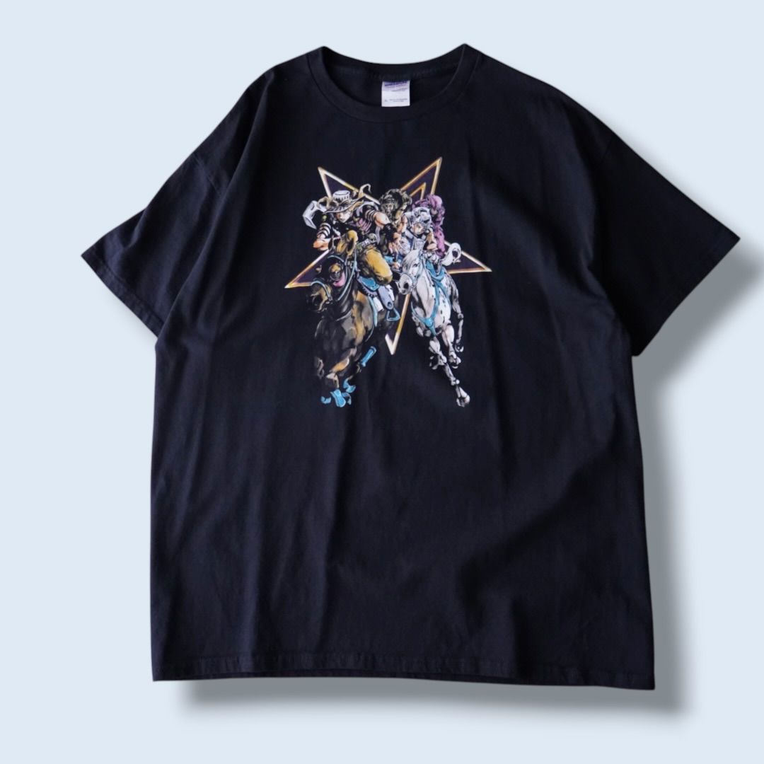 "SBRリャンメン / ジョジョの奇妙な冒険" double side print tee