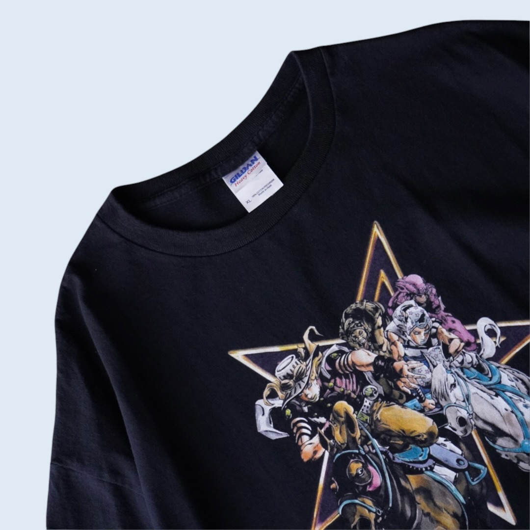 "SBRリャンメン / ジョジョの奇妙な冒険" double side print tee