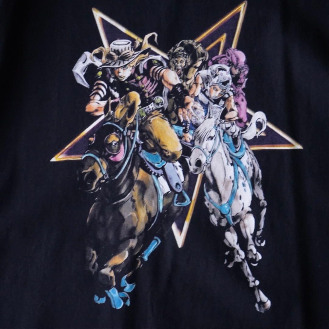 "SBRリャンメン / ジョジョの奇妙な冒険" double side print tee