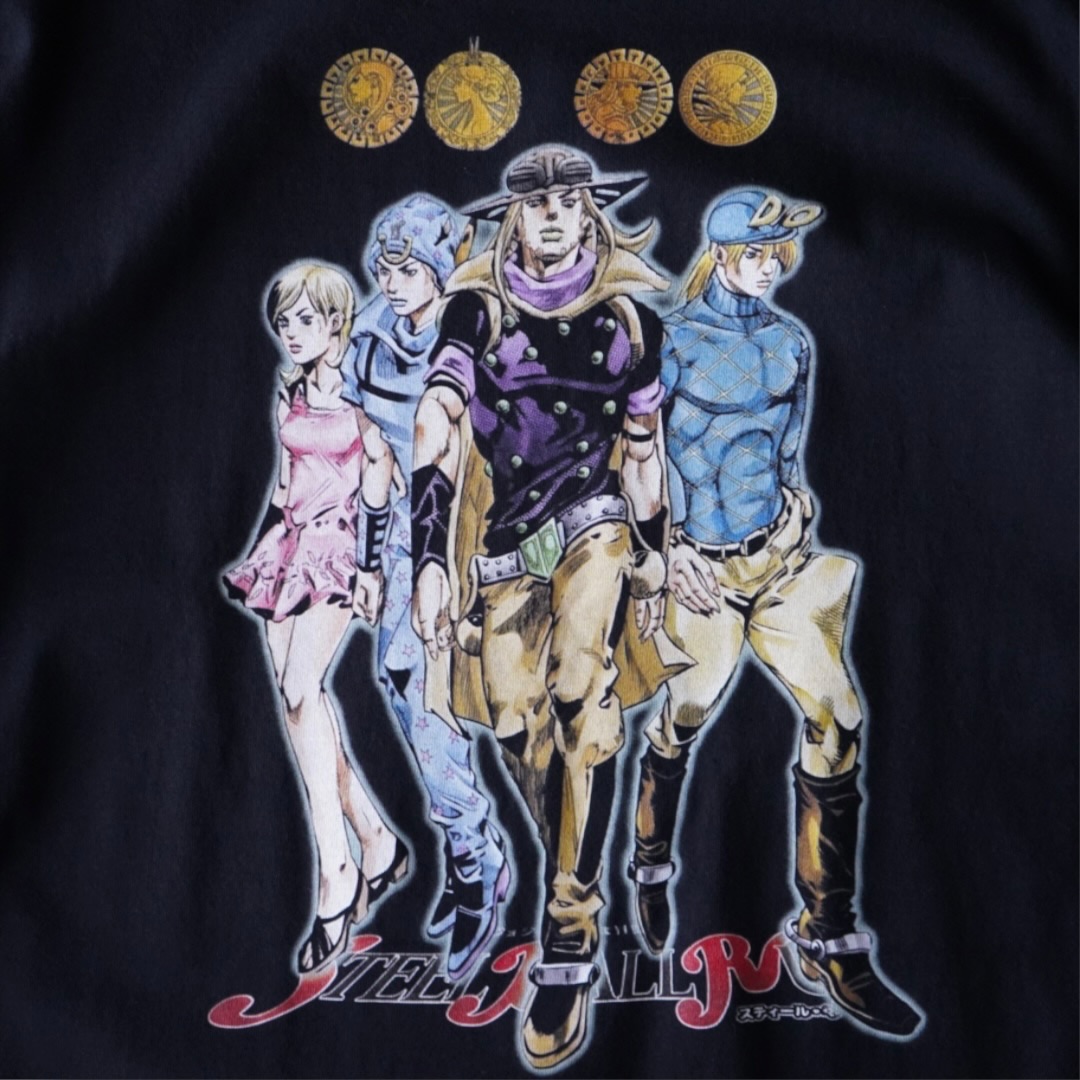 "SBRリャンメン / ジョジョの奇妙な冒険" double side print tee