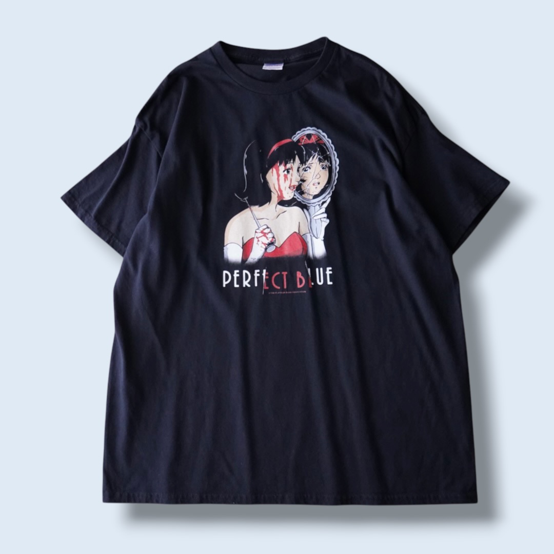 "未麻のピン / PERFECT BLUE" print tee