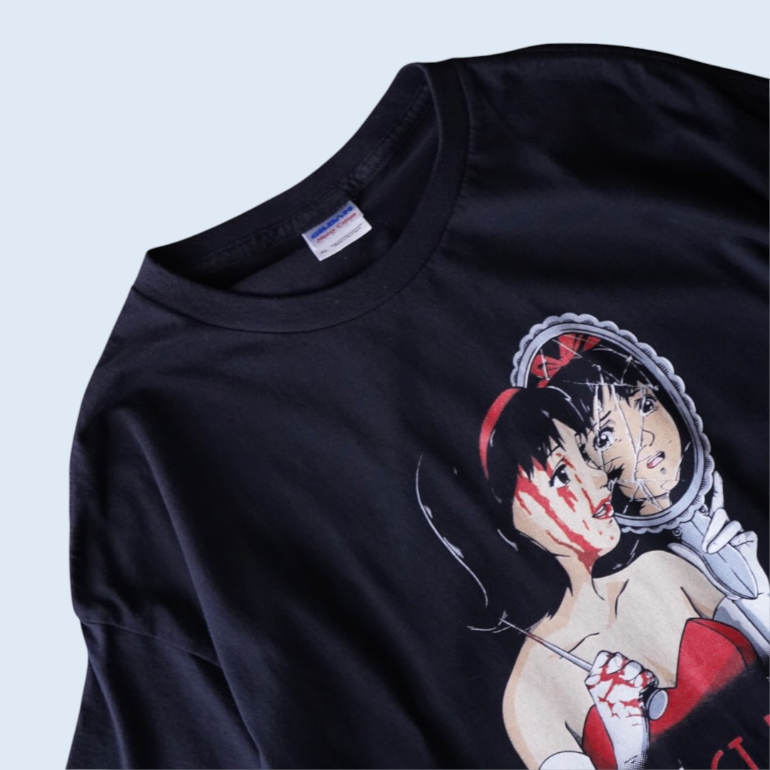 "未麻のピン / PERFECT BLUE" print tee