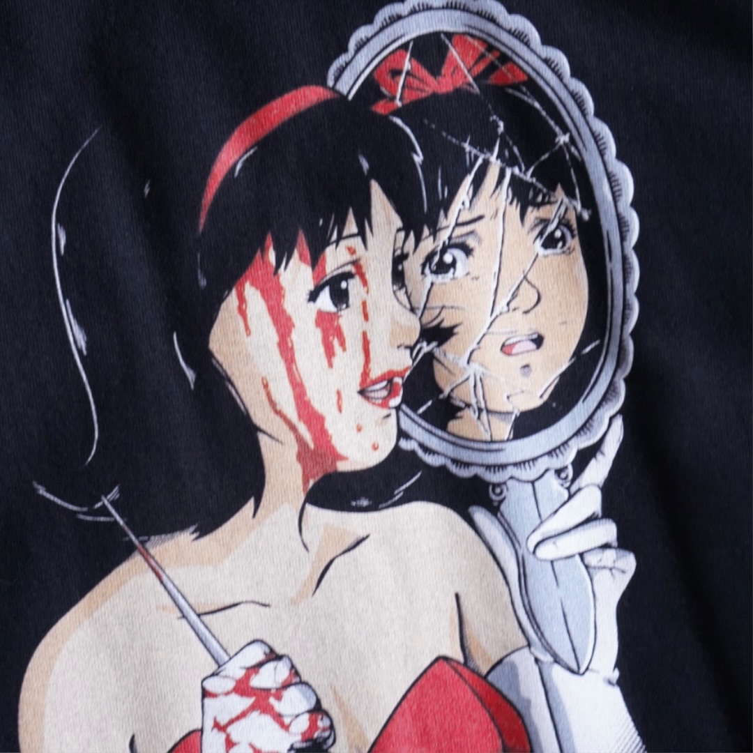 "未麻のピン / PERFECT BLUE" print tee