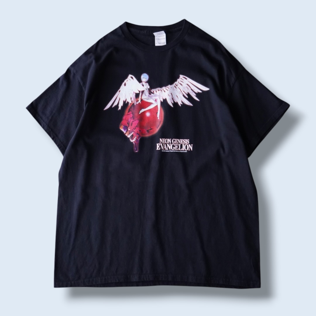 "綾波サードインパクトリャンメン / エヴァンゲリオン" double side print tee
