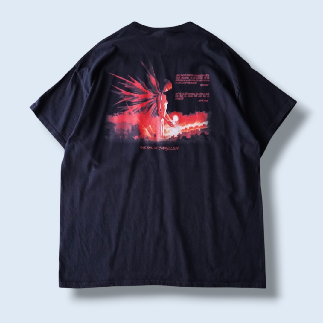 "綾波サードインパクトリャンメン / エヴァンゲリオン" double side print tee