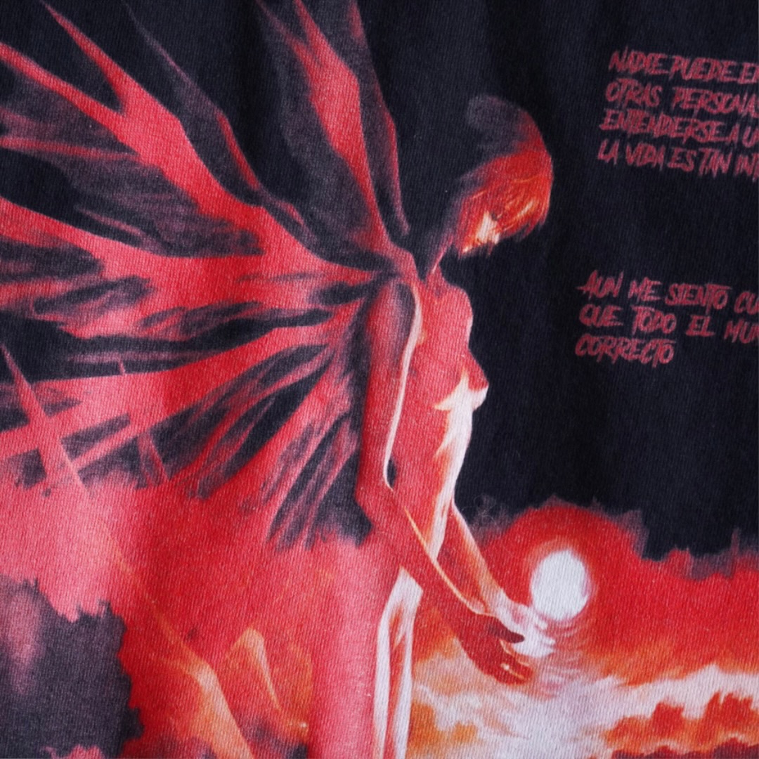 "綾波サードインパクトリャンメン / エヴァンゲリオン" double side print tee
