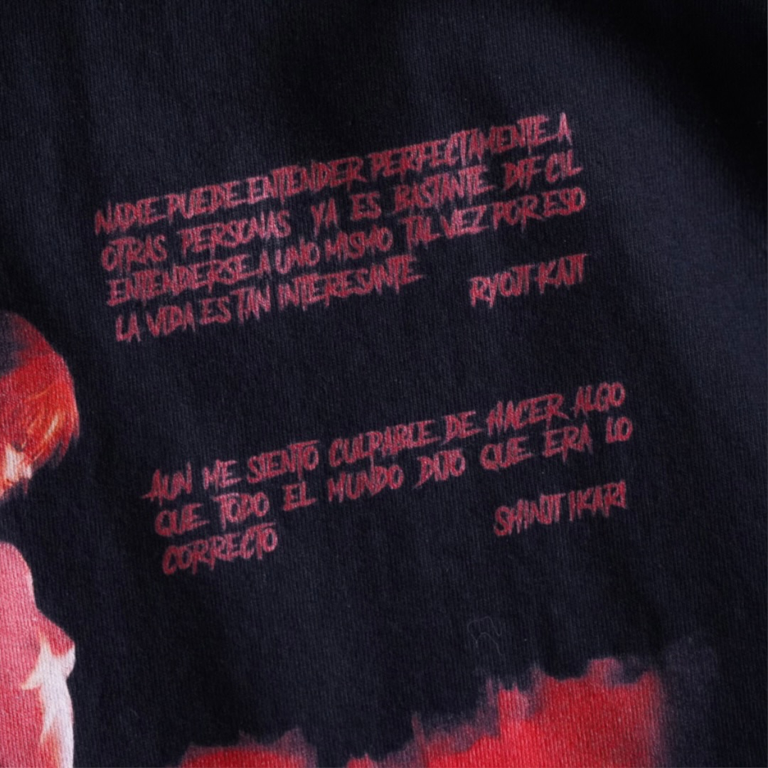 "綾波サードインパクトリャンメン / エヴァンゲリオン" double side print tee