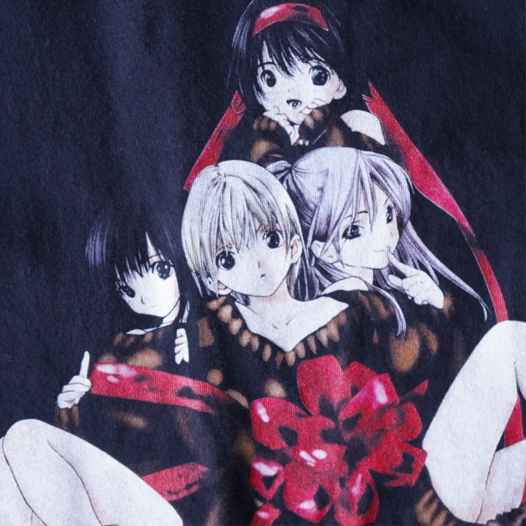 "ヒロイン集合 / いちご100%" print tee
