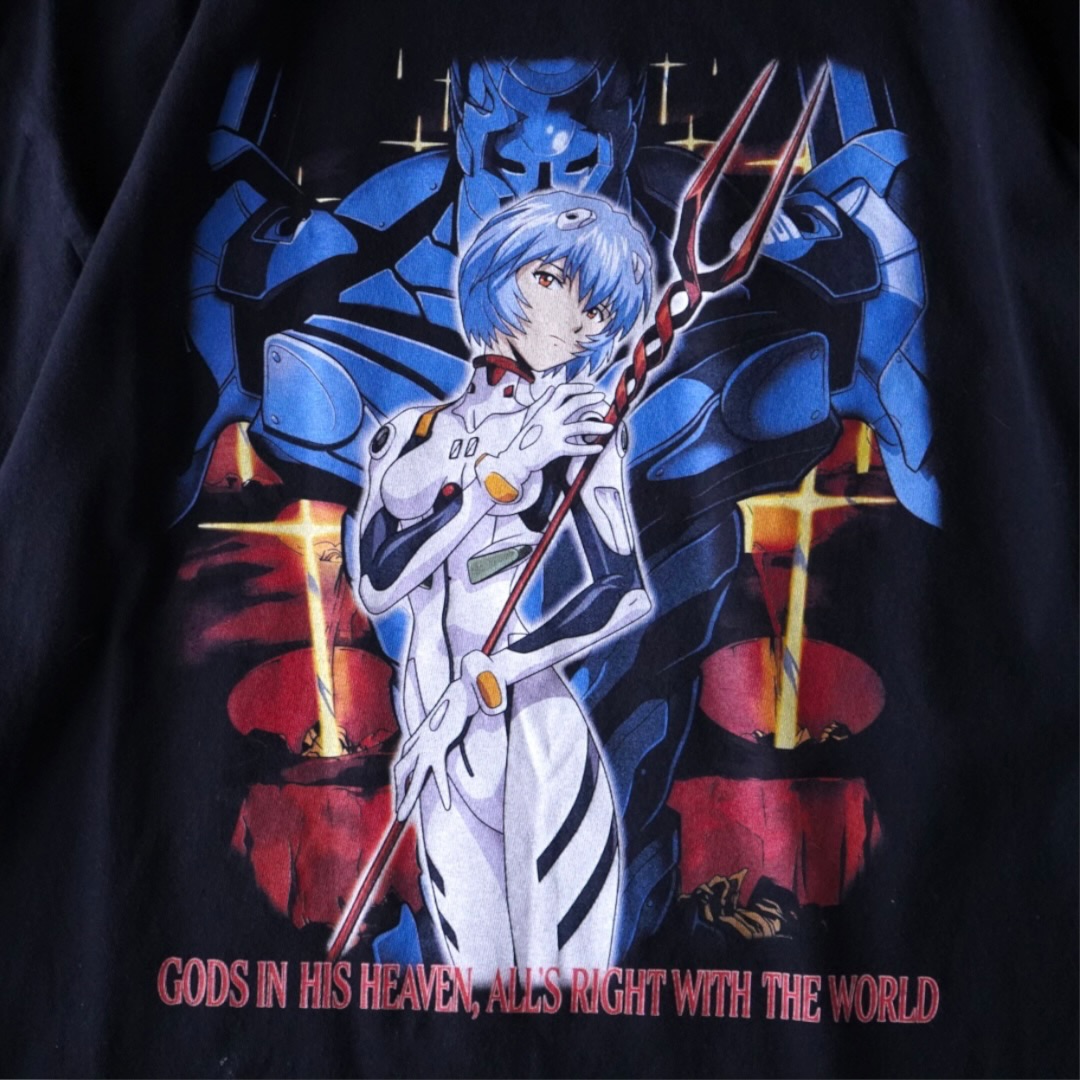 "綾波×零号機 / エヴァンゲリオン" print tee