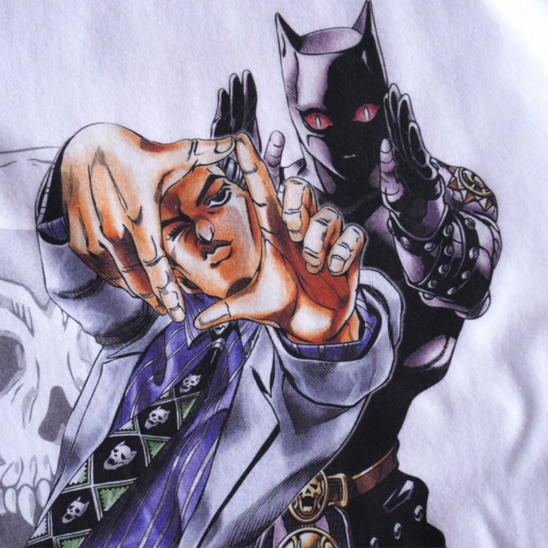 "吉良吉影×キラークイーン / ジョジョの奇妙な冒険” print tee
