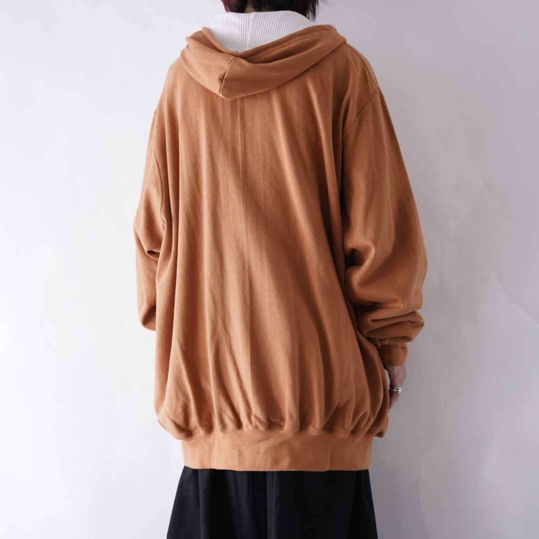 【KING SIZE】monster oversized mustered color thermal lining zip parka