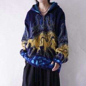 oversized rare color Ecuador knit jacket