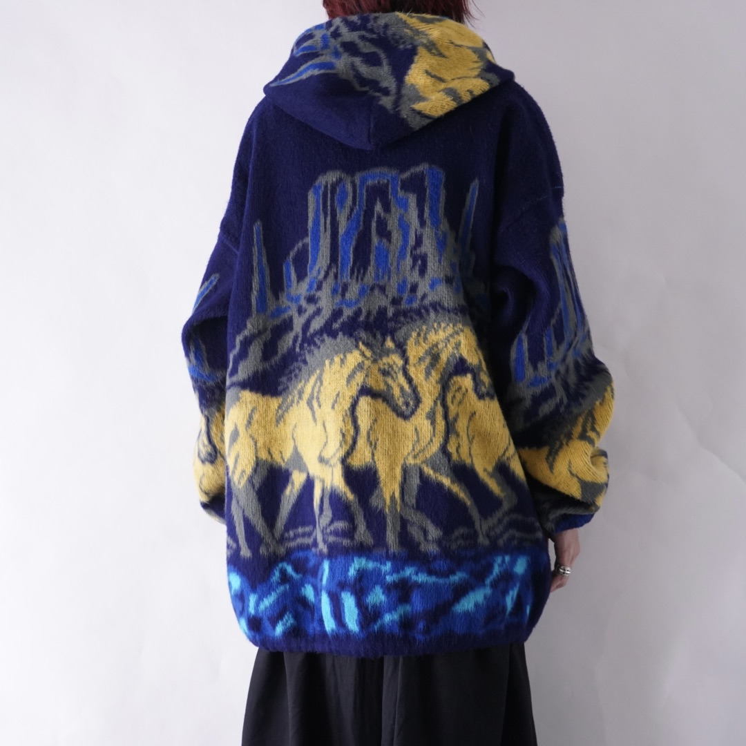 oversized rare color Ecuador knit jacket