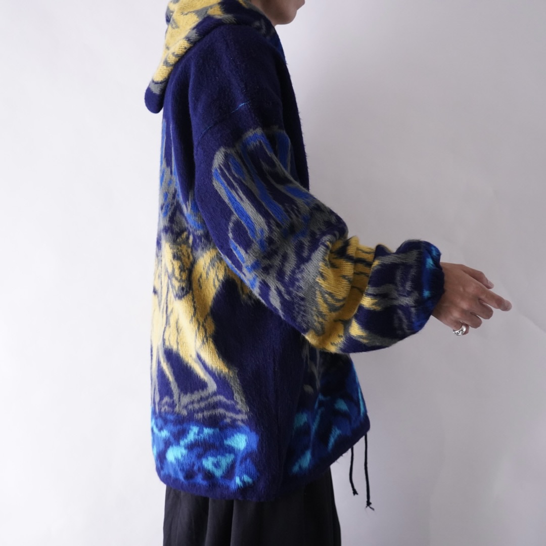 oversized rare color Ecuador knit jacket