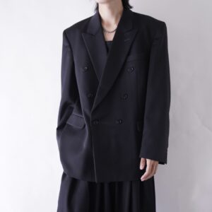 red pin stripe double breasted tailored jacket