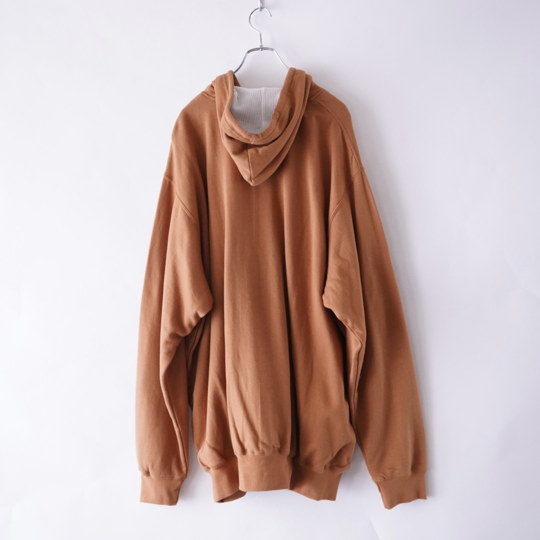 【KING SIZE】monster oversized mustered color thermal lining zip parka