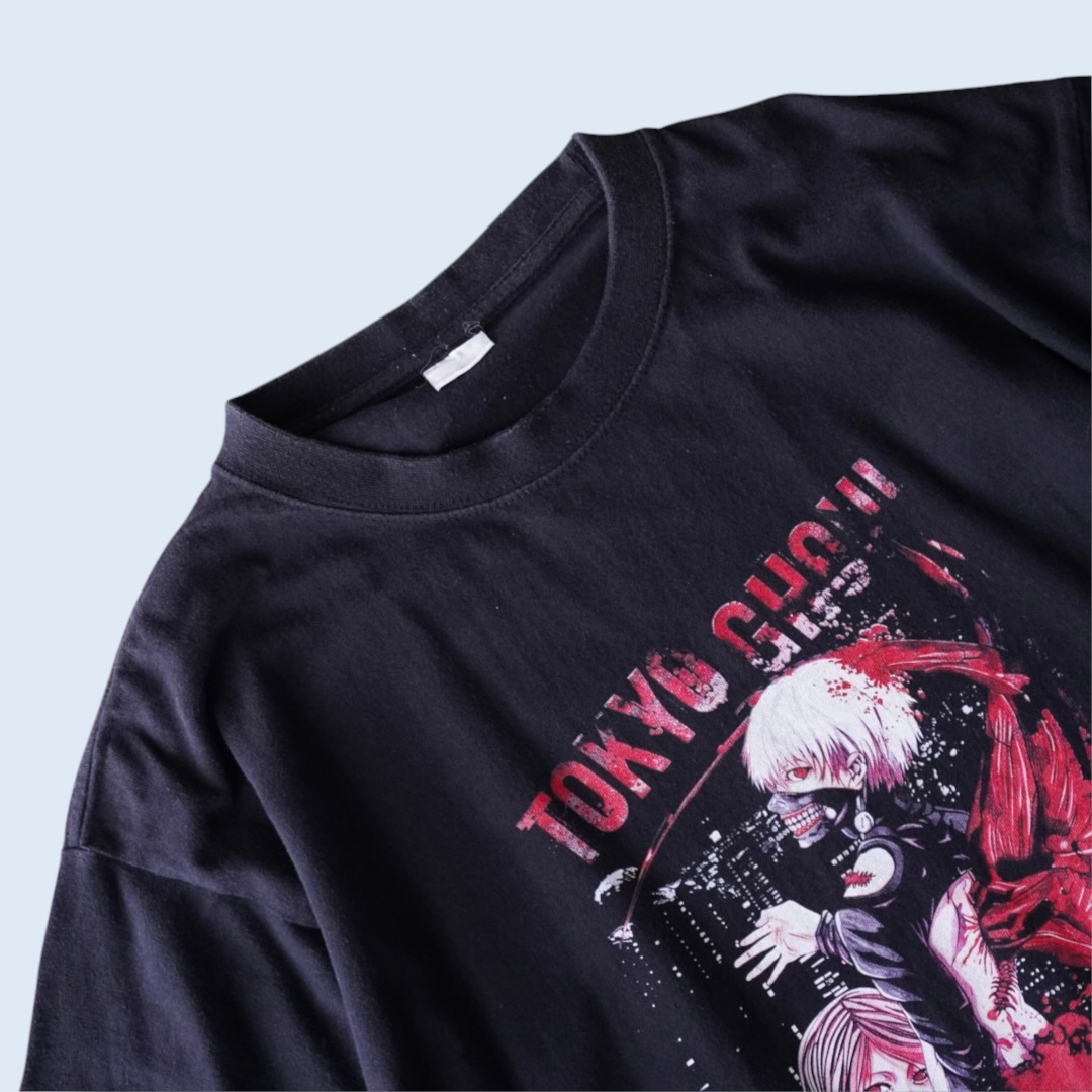"白カネキとリゼ / 東京喰種" print tee