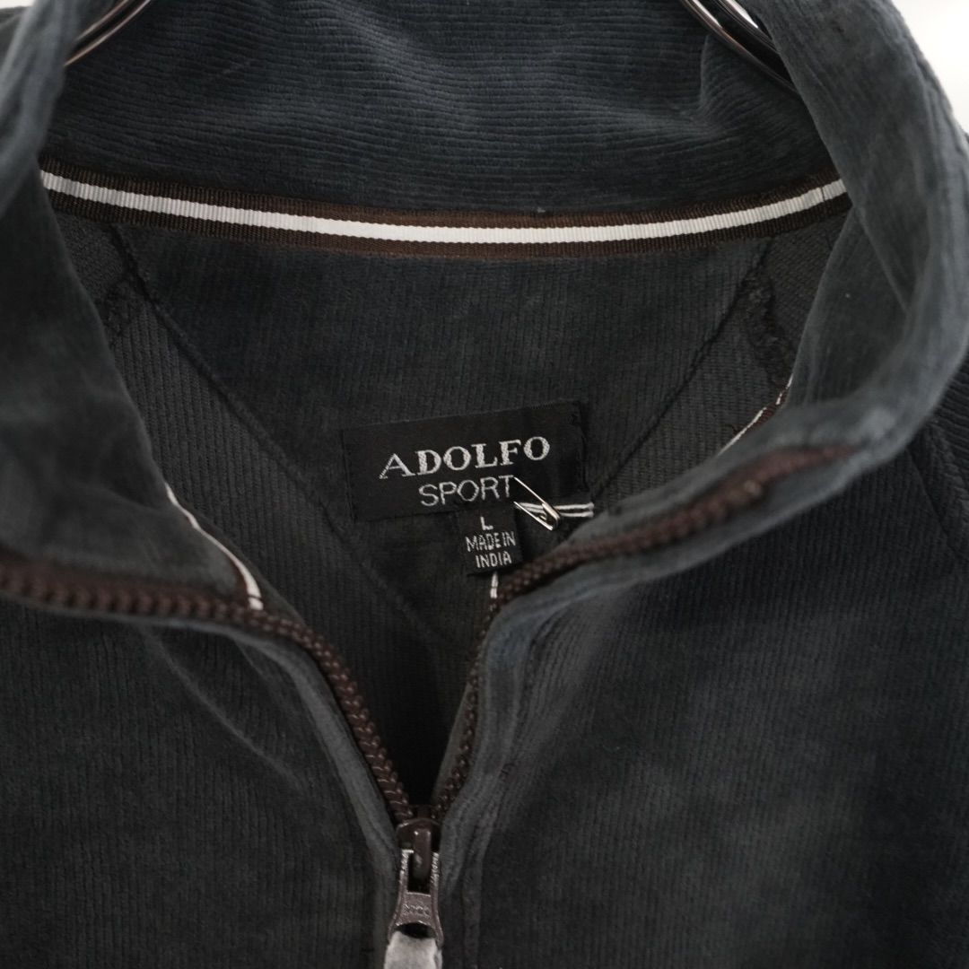 switching velours track jacket