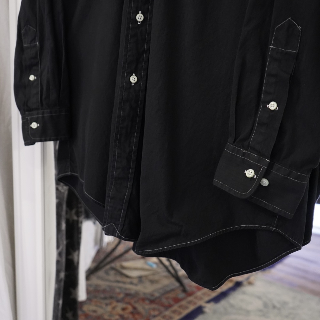 【RalphLauren】black overdye blue pony loose shirt